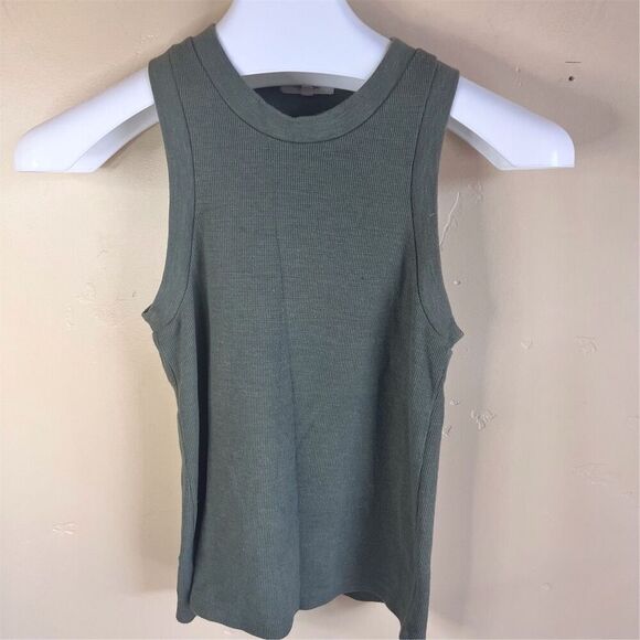 Madewell Women's Dark Green Tank Top Size Small Staple Wardrobe Capsule Classic‎ - Picture 1 of 5